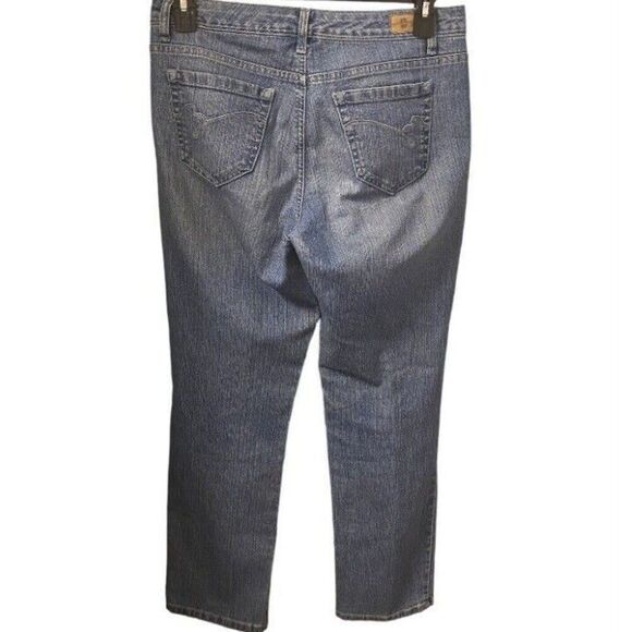 Bandolinblu Womens Size 10 Jeans Mandie Whiskered Medium Wash Classicore - Picture 8 of 8